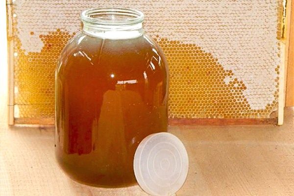 Herbes au miel dans un bocal et un cadre avec du miel