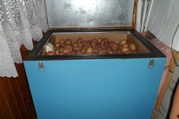  Vous pouvez stocker des pommes de terre sur le balcon isolé