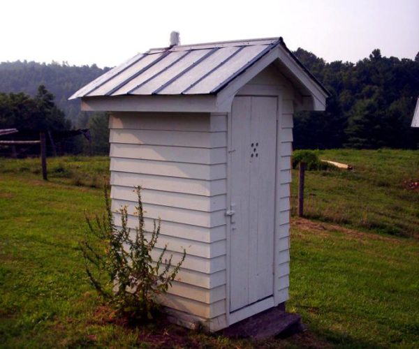  La désinfection des toilettes de jardin en vitriol aide à réduire les odeurs désagréables